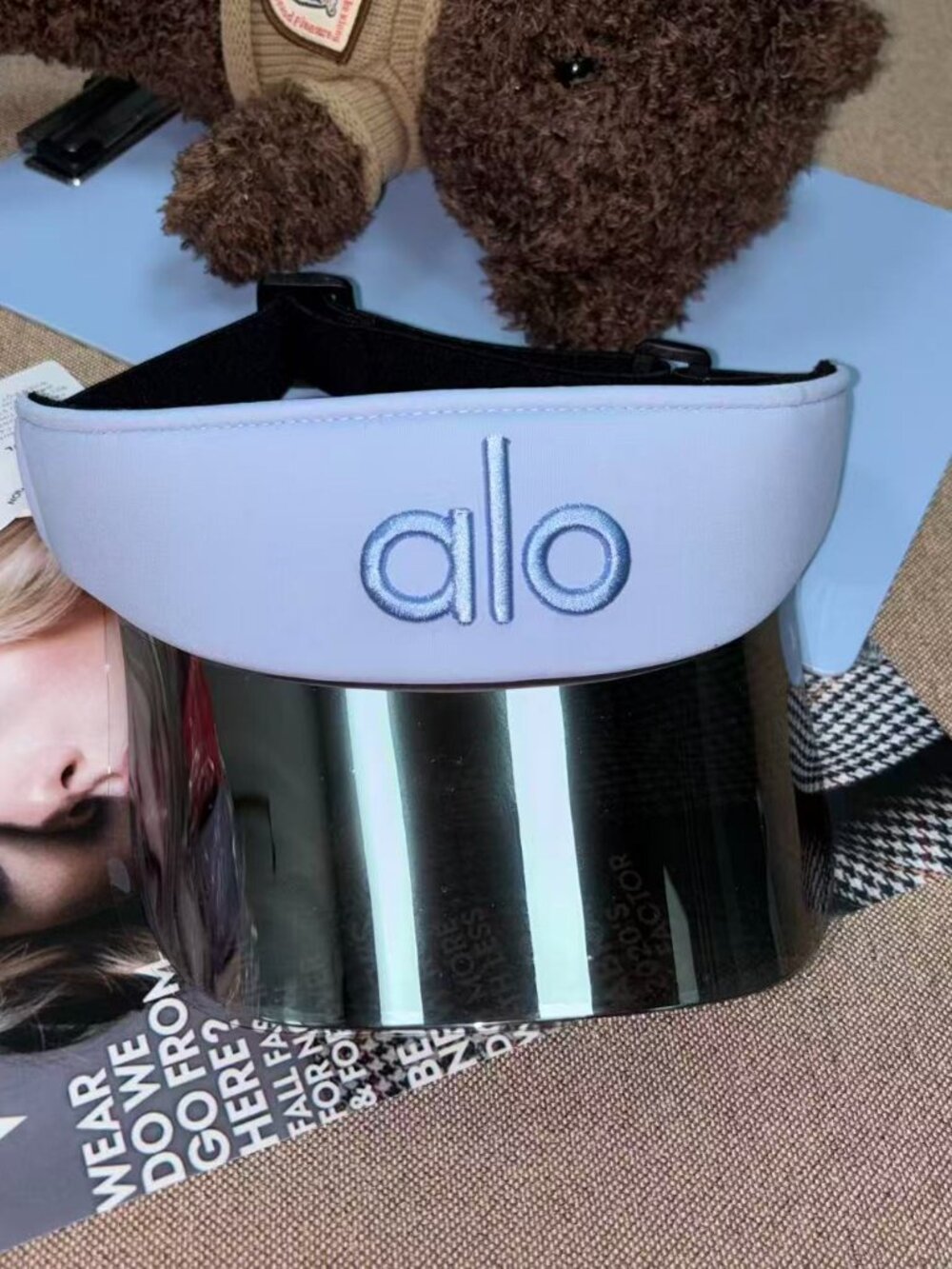 🧢Alo Airlift Solar Visor Light Blue🔹Lightweight Sports Sun Hat - Picture 2 of 4